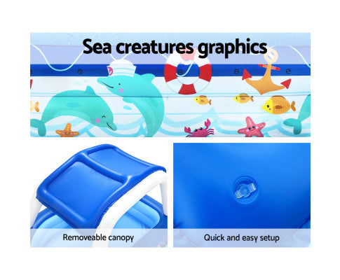 BESTWAY BOAT POOL WITH CANOPY