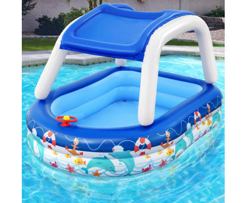 BESTWAY BOAT POOL WITH CANOPY