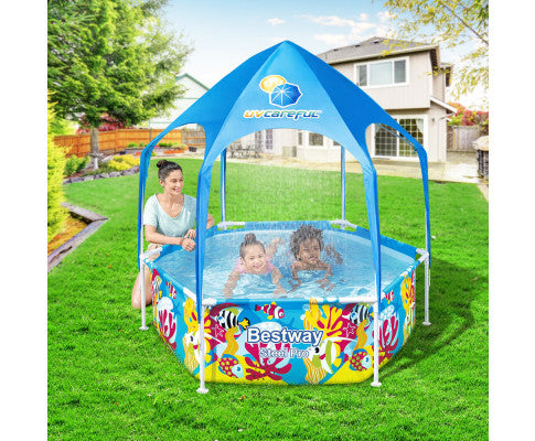 BESTWAY FRAMED POOL WITH CANOPY