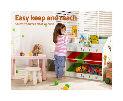 KEEZI KIDS 6 BIN STORAGE UNIT