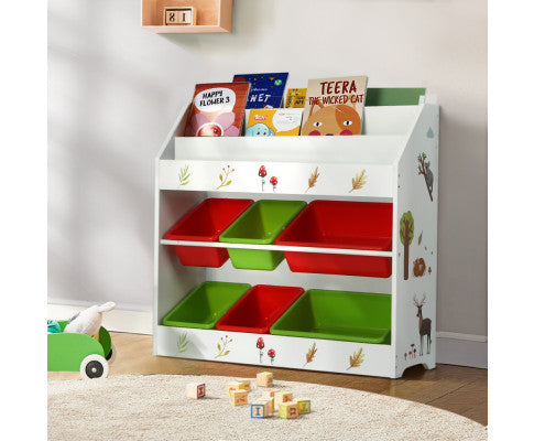 KEEZI KIDS 6 BIN STORAGE UNIT