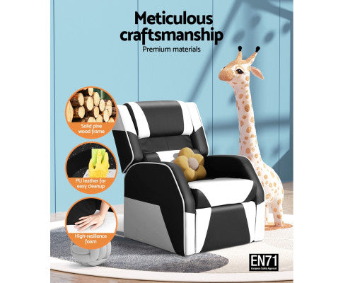 KEEZI KIDS PU LEATHER RECLINER