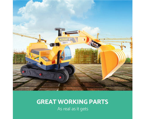 KEEZI KIDS RIDE ON EXCAVATOR