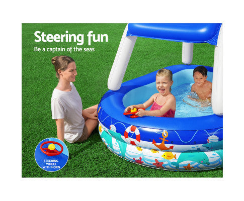 BESTWAY BOAT POOL WITH CANOPY