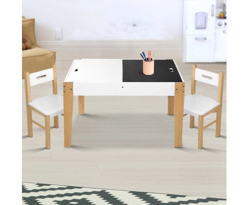 KEEZI KIDS STORAGE DESK WITH CHALKBOARD