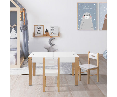 KEEZI KIDS STORAGE DESK WITH CHALKBOARD