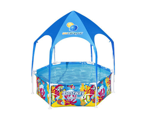 BESTWAY FRAMED POOL WITH CANOPY
