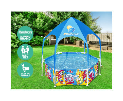 BESTWAY FRAMED POOL WITH CANOPY
