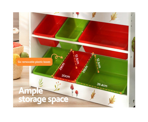 KEEZI KIDS 6 BIN STORAGE UNIT